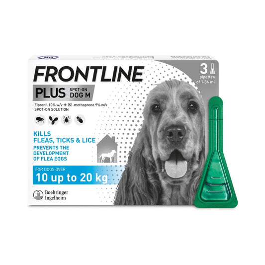 FRONTLINE Plus  for Medium Dogs - 3 Pipettes