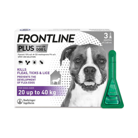 FRONTLINE Plus  for Large Dogs - 3 Pipettes