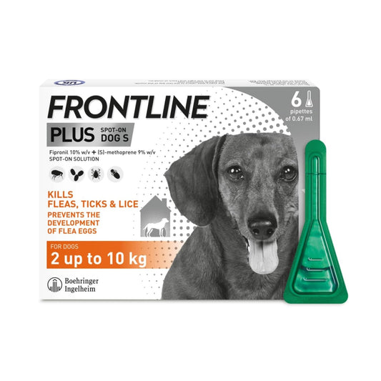 FRONTLINE Plus  for Small Dogs - 6 Pipettes