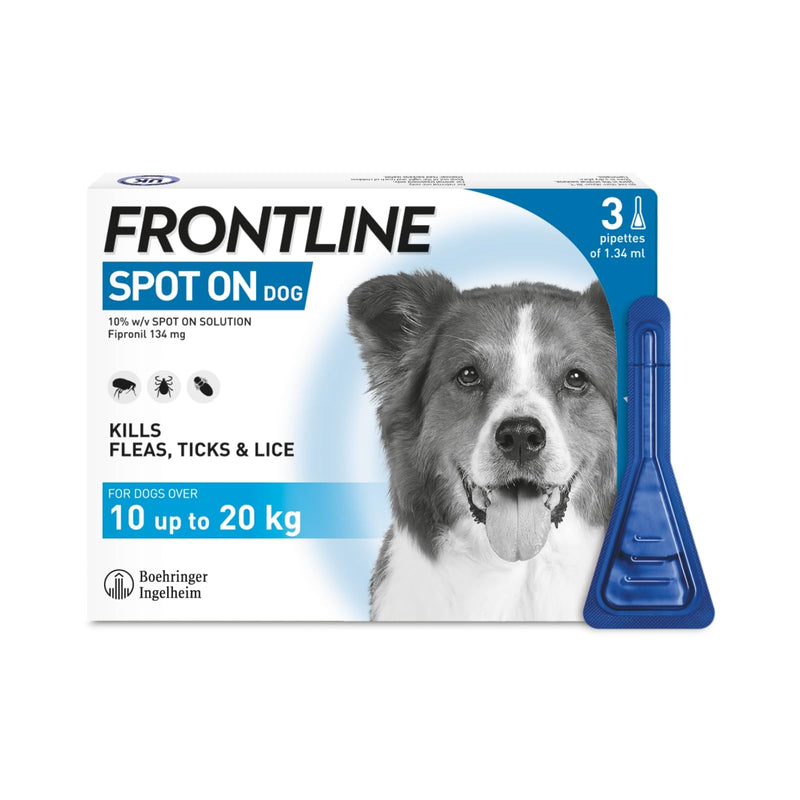 FRONTLINE Spot On for Medium Dog 3 Pipettes
