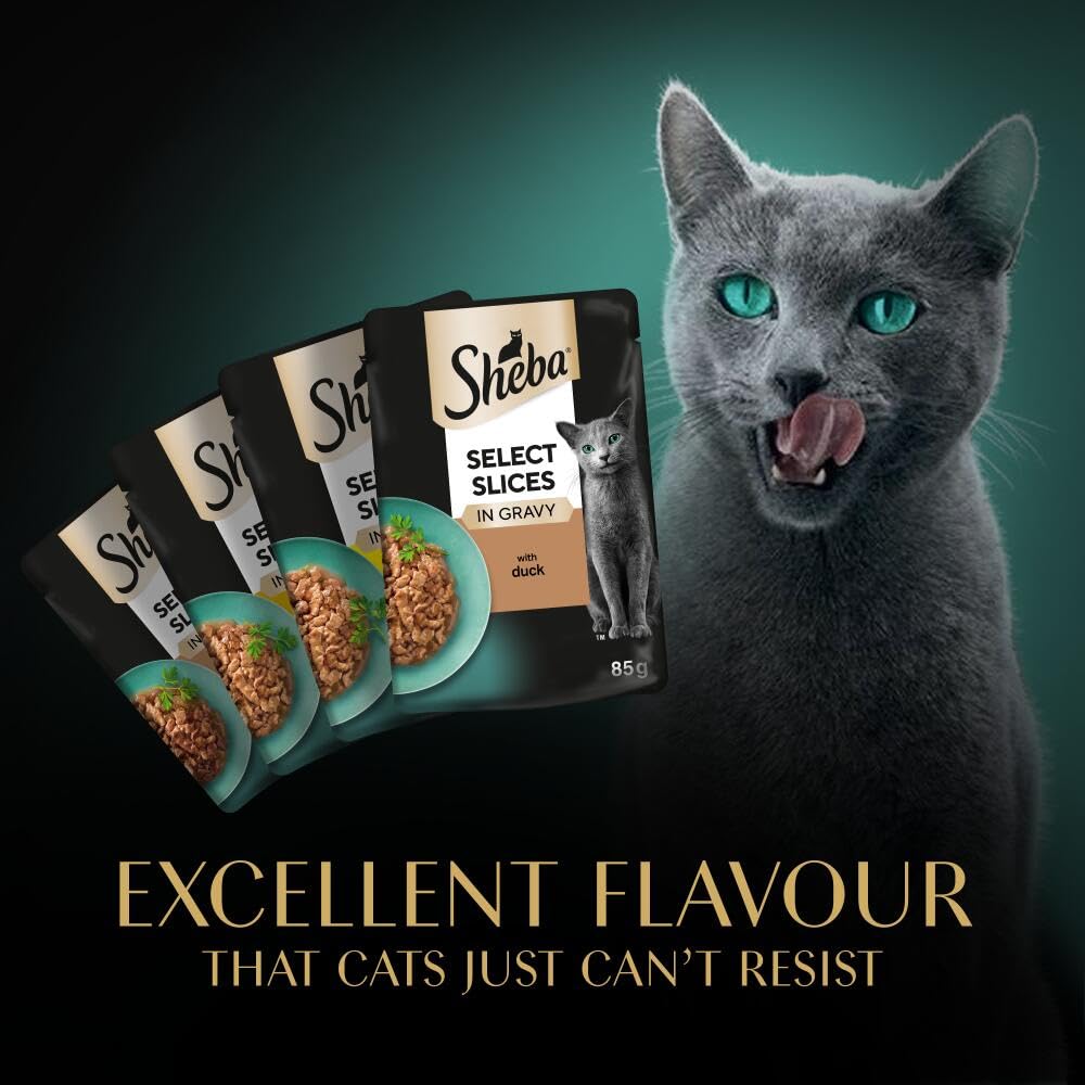 Sheba Select Slices Cat Wet Food - Poultry Selection in Gravy