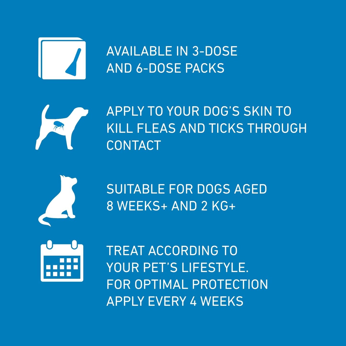 FRONTLINE Spot On Flea & Tick Treatment for Medium Dog (10-20kg) 3 Pipettes