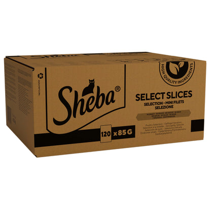 Sheba Select Slices Cat Wet Food - Poultry Selection in Gravy
