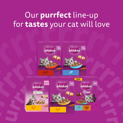WHISKAS Adult Dry Cat Food 7kg with Tuna Chicken
