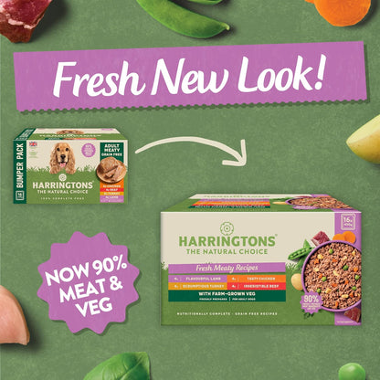 Harringtons complete wet tray grain free hypoallergenic Fresh  Meaty Recipes