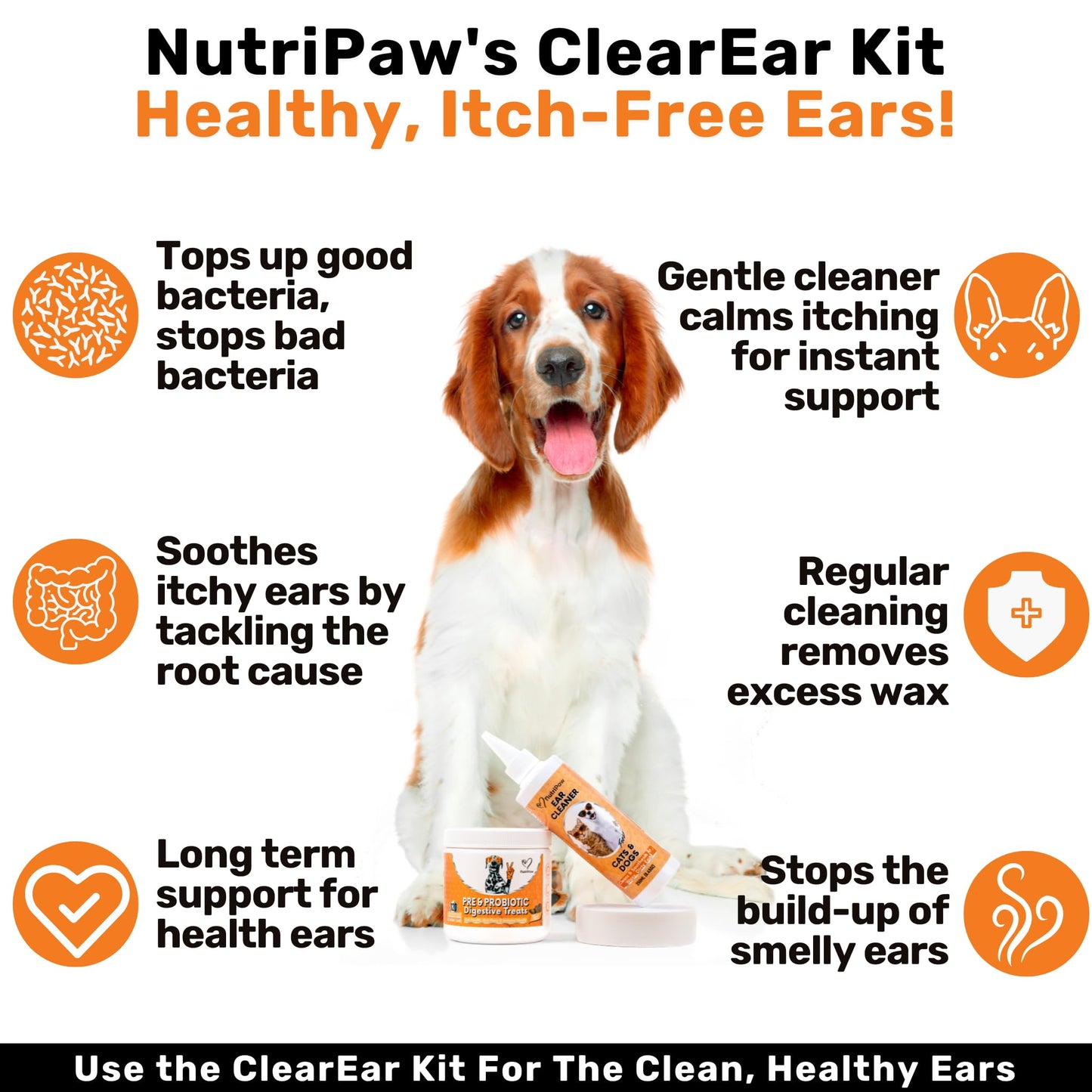 NutriPaw Pre, Pro & Postbiotic Digestive Treats For Dogs - Gut Health, Sensitive Tums, Anal Glands, Scooting, Loose Stools, Smelly, Itchy Ears, Great for all dogs